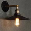 American Style Rural Retro Industrial Style Wall Lamp Iron Bedside Wall Light Staircase Creative Small Black Umbrella Sconce E27