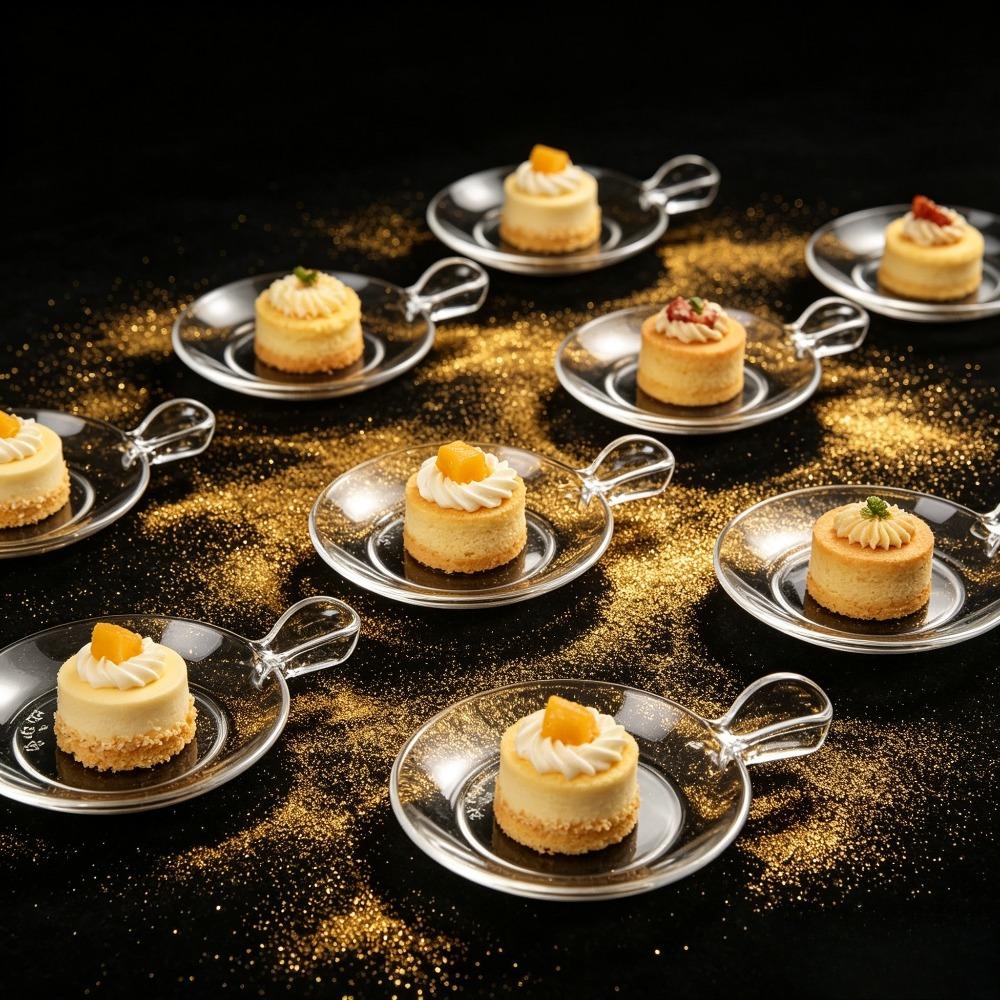 50PCS Hard Disposable Fishtail Dessert Plate Thickened Dipping Dish Convenient Sushi Dish Hotel