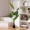 Indoor artificial plant 160 cm, artificial tree with plastic pot and flocked soil, green