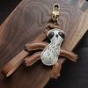 Designer Original Folivora Sloth Handmade Leather Car Key Bag Pendant Personalized Niche Keychain