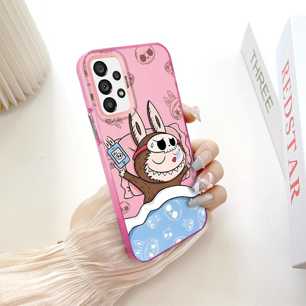 Окрашенный узор, цветной серебристый, двухсторонний, жесткий, противоударный чехол для телефона Samsung