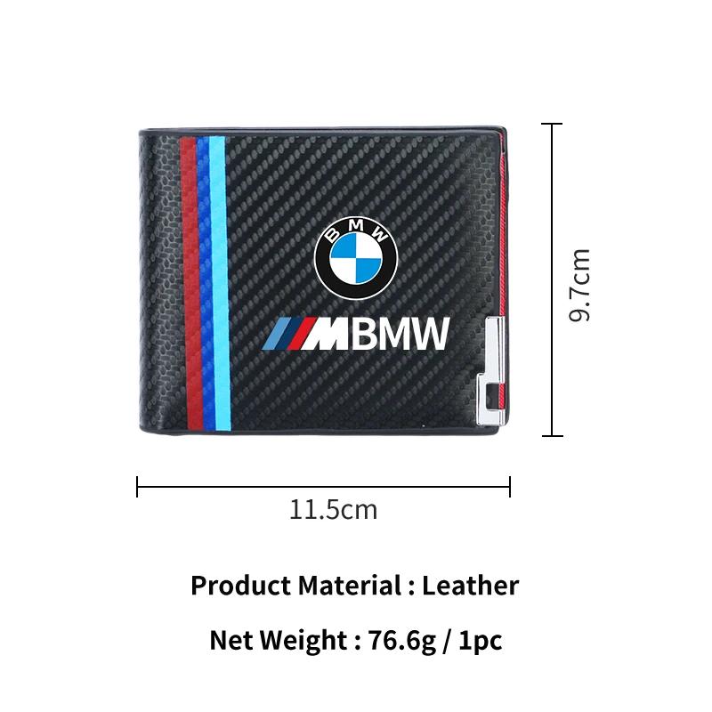 BAAK1 2025 Hot Card Holder Men Wallets Rfid Black Carbon Fiber Leather Wallet Gifts For BMW E46 E90 E60 F10 E39 F30 E36 F20 E87 E90 E7