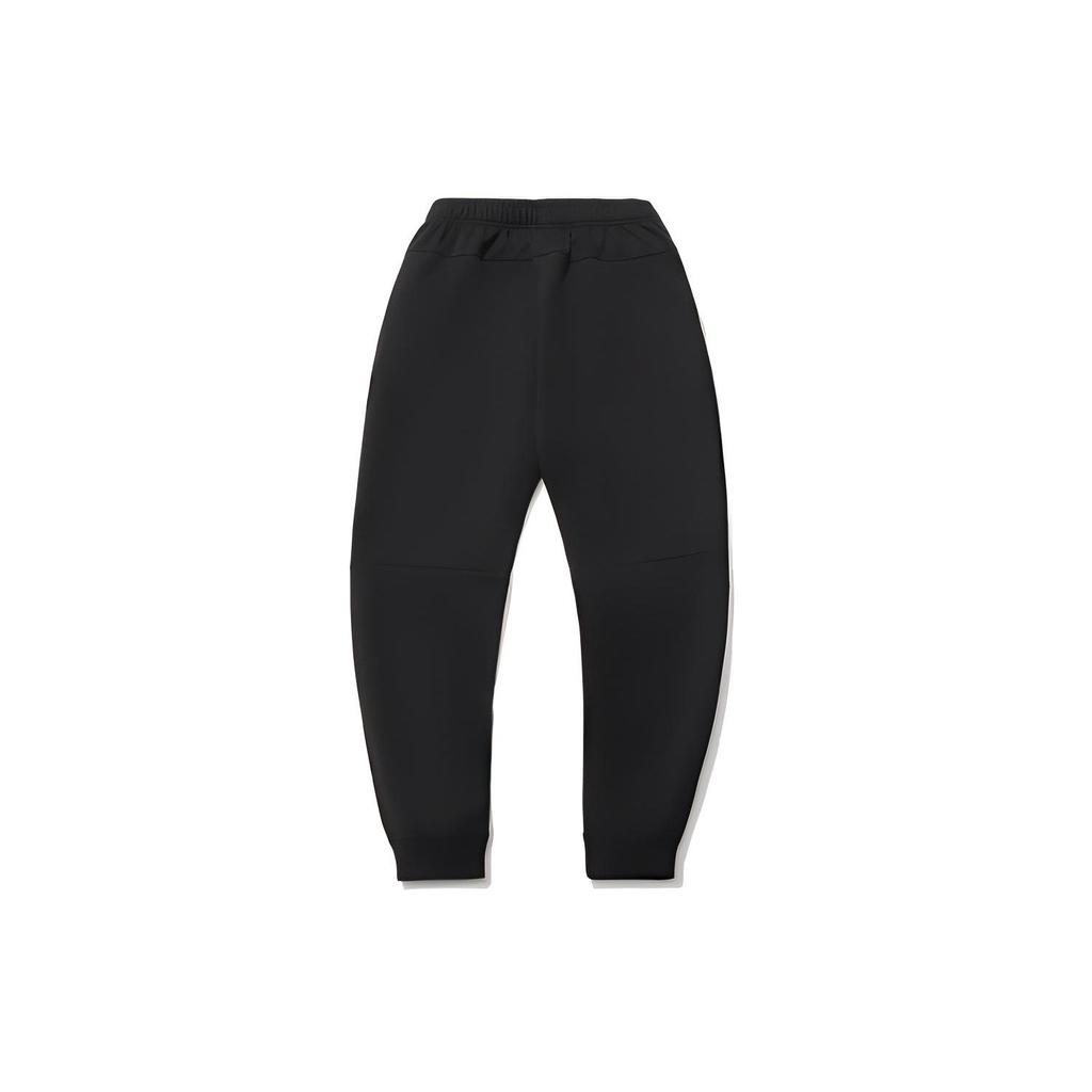 Спортивные баскетбольные штаны Li Ning Badfive, однотонные, с манжетами, на шнурках, мужские, черные AKLR161-2