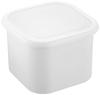 Shinki Gosei Tombo Storage Container for Pickled Vegetables, 2 Liter, Enamel, Odor-Resistant, White, Type 2, 16cm Wide X 16cm Deep X 11.5cm High