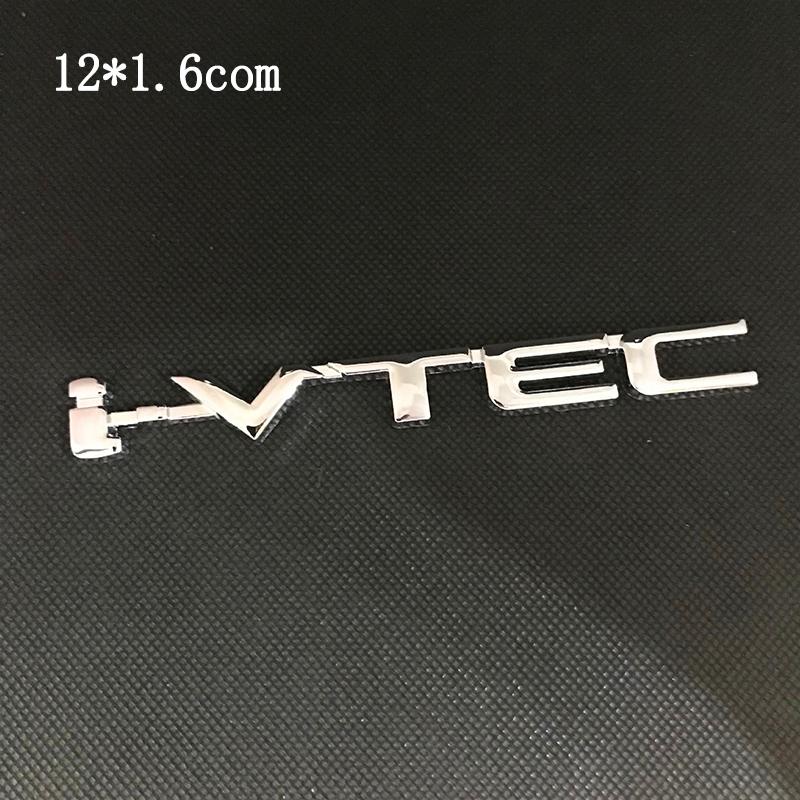 Honda Car Rear Trunk Metal Label Sticker For Honda Civic Accord City CR-V Jade Fit Odyssey Hybrid Car Accessories Clvlc Ivtec AY3