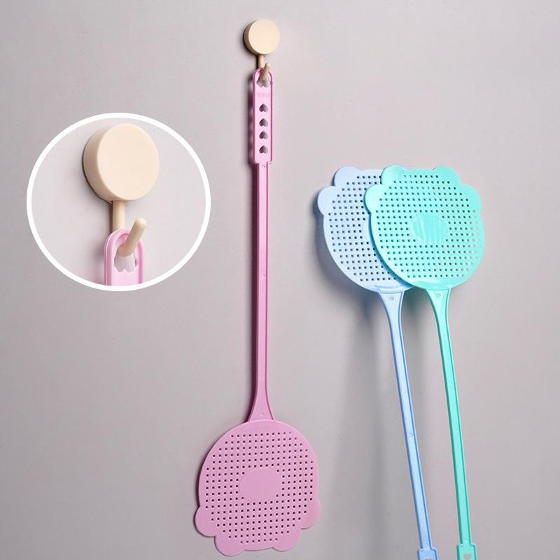 Elastic Long Handle Flyswatter Pendable Plastic Fly Swatter Durable Flying Insect Bat Swatter Home Outdoor Fly Catcher Tool