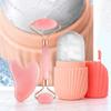 Facial Roller Gua Sha Set Stainless Steel Scraping Board Silicone Ice Face Roller Mold Skin Care Massage Face Skin Care Tools