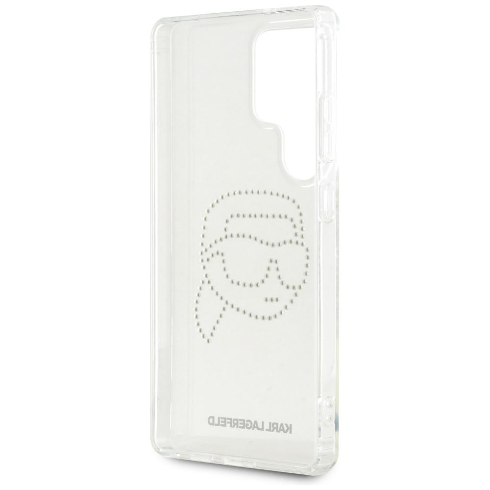 Etui Karl Lagerfeld Rhinestones Karl     Head Logo Do Samsung Galaxy S25 Ultra Przezroczysty