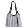 Stripes Fashion Women Large Bag Magnetic Closure Inner Compartments Work School