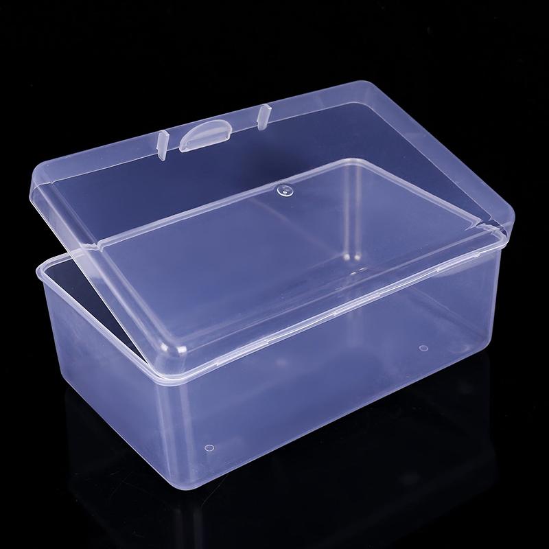 Прозрачный флип-контейнер для хранения ватных палочек, органайзер для косметики, многофункциональный контейнер для хранения фотокарточек, пылезащитный ящик