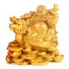 MYDILI Hotei Seven Lucky Hotei Sitting On a Dragon Maitreya Buddha Good Increases Financial Feng Shui Goods Ornament, Gods, Object, Interior,