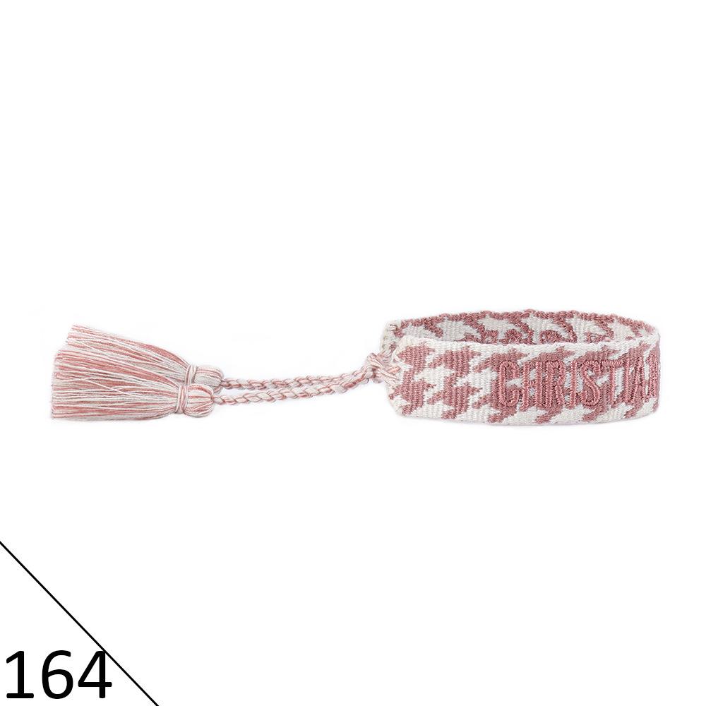 Браслет дружбы ручной работы с вышивкой и кисточками для женщин