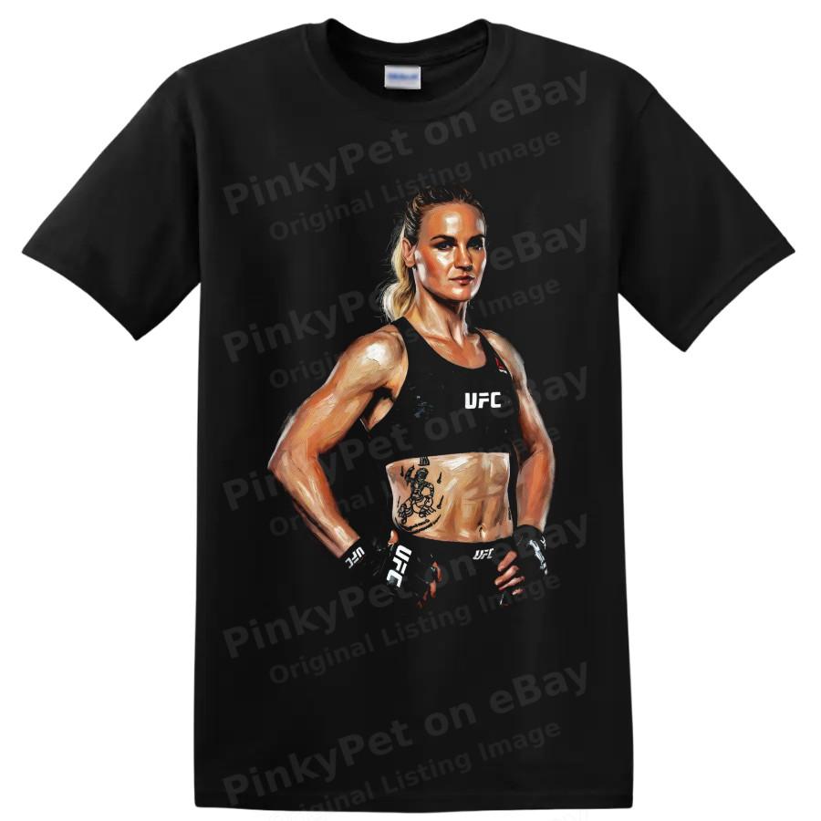 Valentina Shevchenko MMA Fighter Portrait T Shirt Combat Sports Graphic Tee