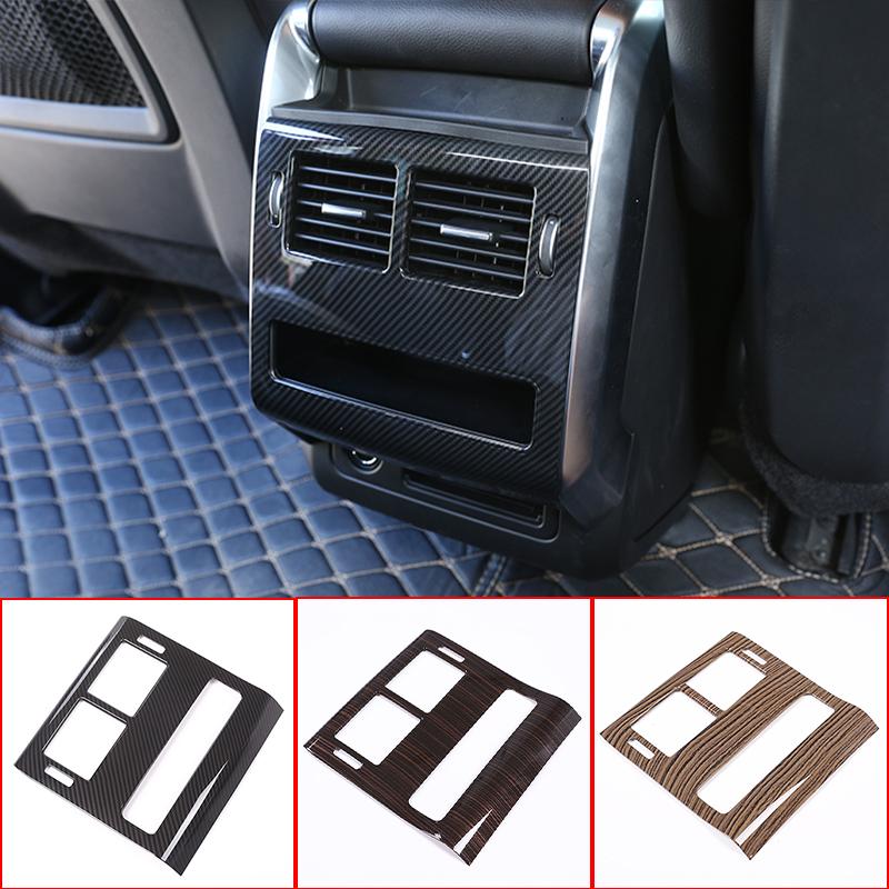 Carbon Fiber Style For Landrover Range Rover Sport 2014-2017 ABS Plastic Rear Row AC Air Outlet Frame Cover Trim Car