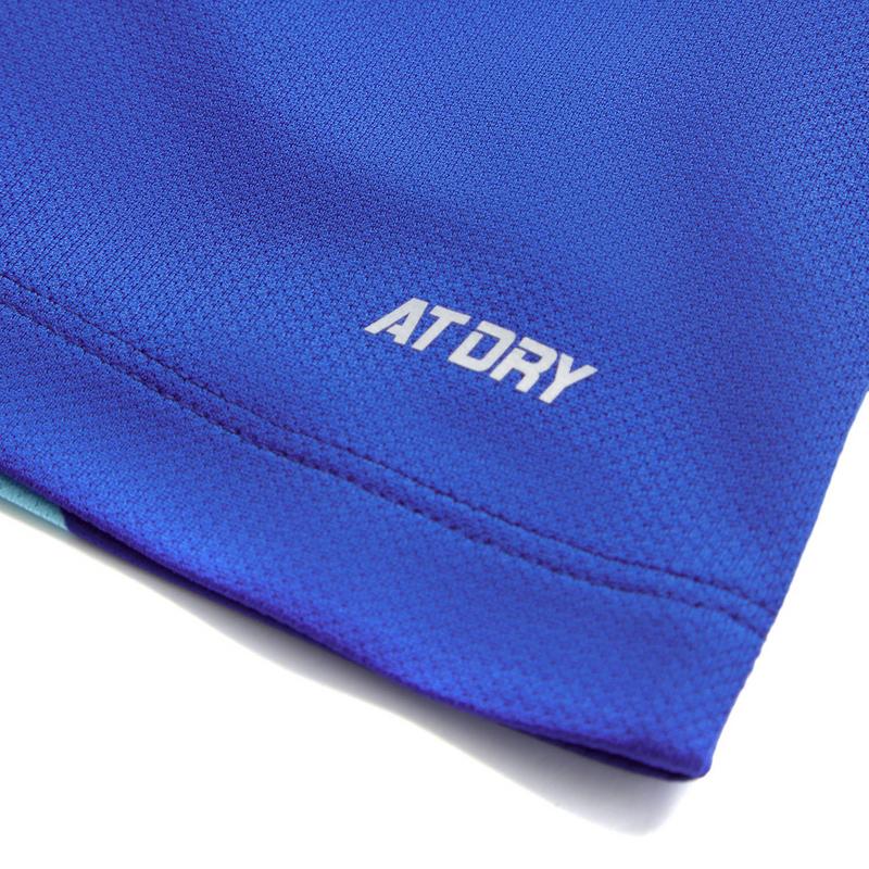 Li Ning Серия Настольный теннис Мягкий Удобный Дышащий Спортивный Пуловер Футболка с коротким рукавом Унисекс Топы Ярко-синий AATT077-1