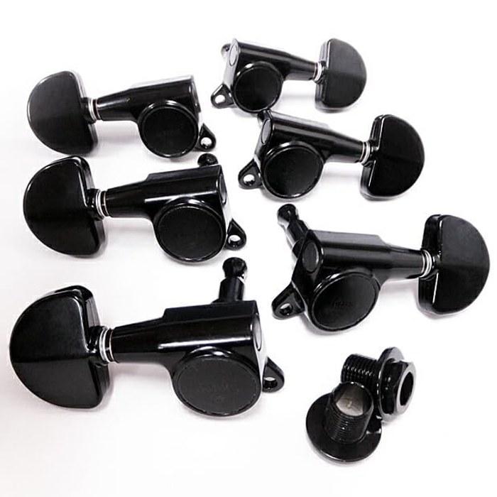 GOTOH SG381 AB20 B L3 R3 Black 6-piece Guitar Tuning Pegs with Ebi Original Pick
