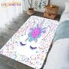 Pink Unicorn Mats Floor Mats 3D Unicorn Printing Carpet Area Rugs for Living Room Children Play Mat Cute Bedroom Carpets