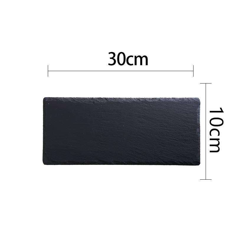 Новая черная сланцевая каменная обеденная тарелка из сланца Креативная японская суши-каменная тарелка Поднос для посуды Западная стейк-каменная тарелка Тарелка для стейка
