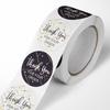 100-500pcs Thank You for Your Order Stickers with Gold Foil Pink Sticker for Company Giveaway & Birthday Party Favors Labels