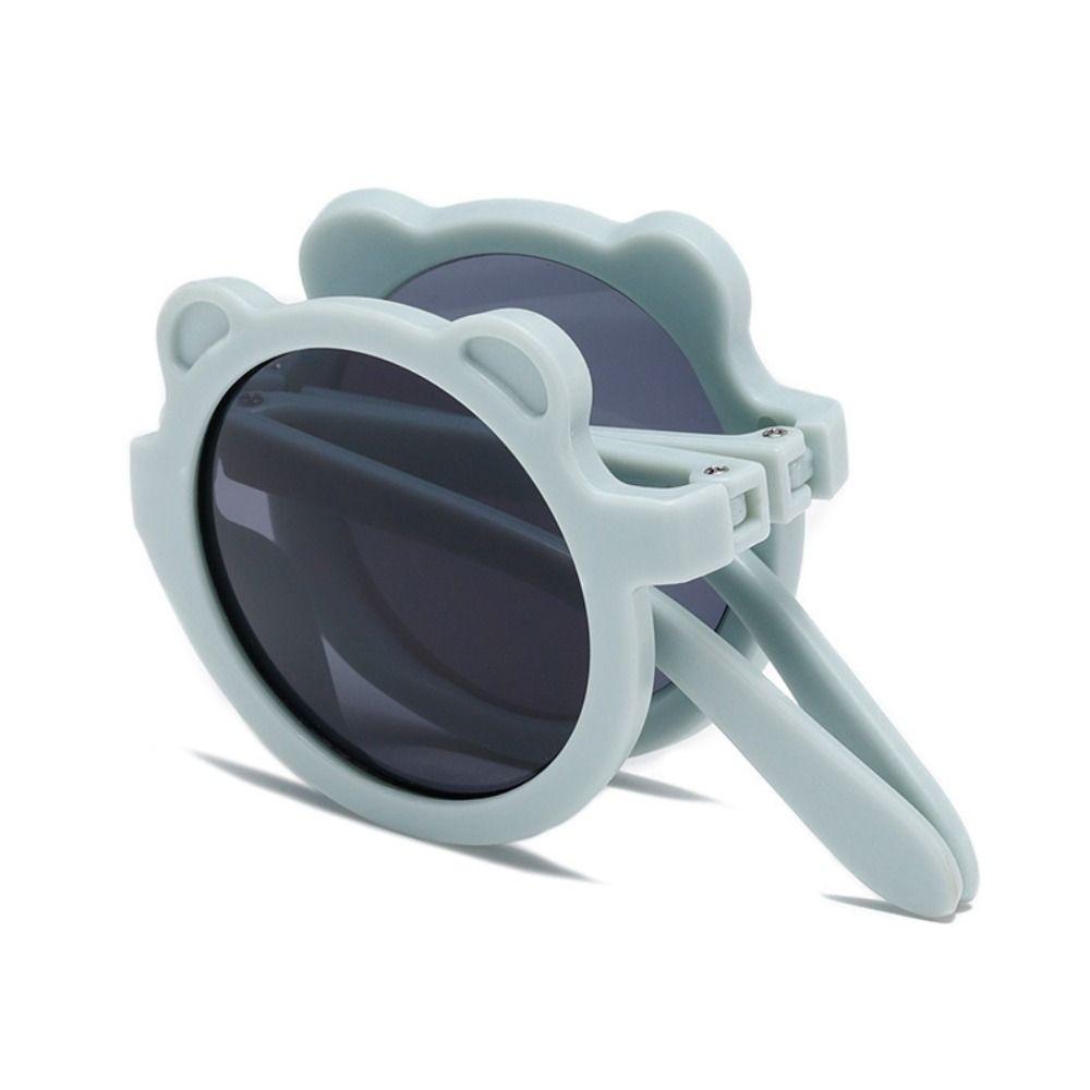 Bear Shape Children's Glasses Solid Color Eyewear Accessories Foldable Glasses Children's Party