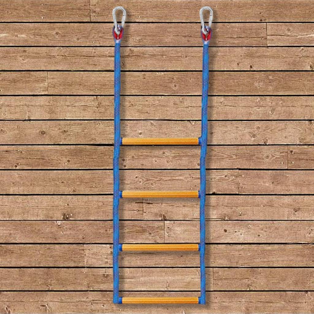 4-ступенчатая веревочная лестница для лодки, складная вспомогательная, морская веревочная посадочная лестница, лестница для плавания для надувной лодки, каяка, моторной лодки, каноэ