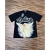 Unisex Oversized Streetwear Tee With Rhinestone Embellishment Cotton Short Sleeve T-Shirt Casual Wear