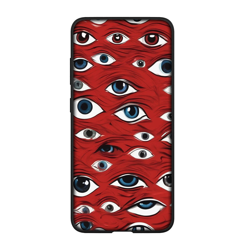 Чехол для телефона для Samsung Galaxy S25 S23 S22 S24 Ultra FE S8 A05 A06 A15 A16 A36 A37 A35 A54 A24 A55 A56 A57 A25 A26 A53 A17 Жуткое Страшное Лицо Глаза Чехол