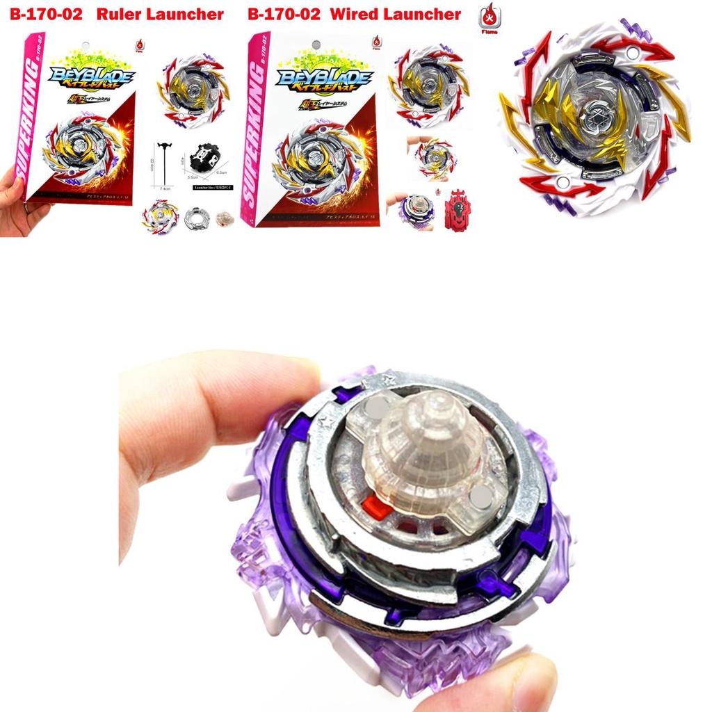Суперкороль Beyblade Burst B170 02 Бездный Диаболос 5 Слияние 1с Искровой Запускатель