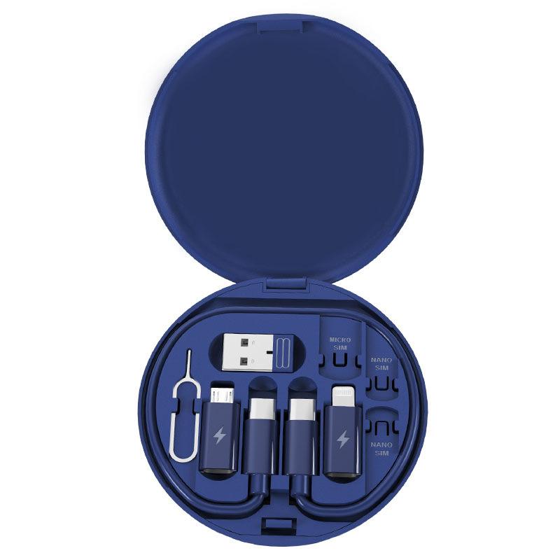 Многофункциональный ящик для хранения кабеля USB-адаптера — кабель типа C, 3 типа USB-адаптеров и преобразователь разъема