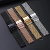 Браслет из нержавеющей стали для Seiko Shark Mesh Роскошный миланский ремешок для Casio 18 20 22 24 мм Универсальный ремешок для Omega