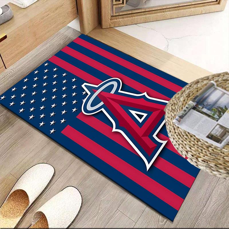 Anaheim Braves Graffiti Art Carpet, Kitchen Rugs, Yoga Mat, Non-Slip Mats, Rug for Bathroom, Living Room bedroom, Camping Rugs Christmas Gift