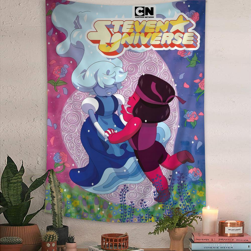 Cartoon Network S-Стивен U-Вселенная Гобелен Художественная Печать Искусство Научная Фантастика Комната Домашний Декор Настенное Искусство Декор