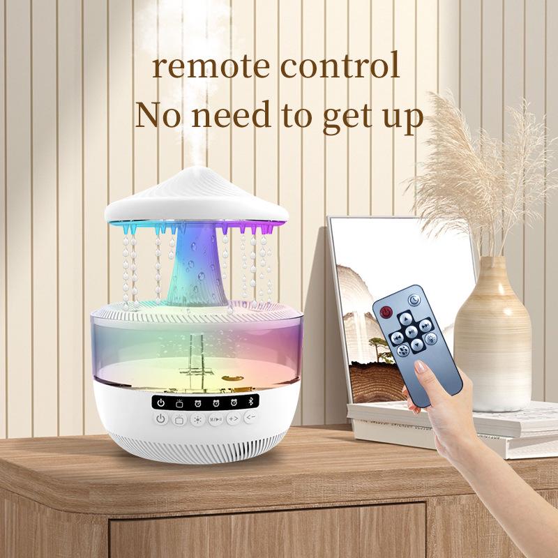 Инновационный увлажнитель «Капля дождя» с Bluetooth-колонкой и семицветным грибовидным ночником