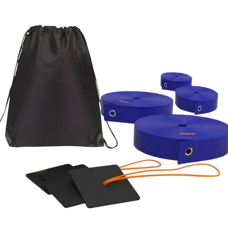 Профессиональная разметка волейбольных площадок для улицы, регулируемая линия границ с песочными якорями, сетчатая сумка, официальный размер