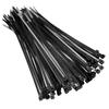 50 PCS Self-locking Plastic Nylon Tie Black Fastening Strap Cable-Tie-Set Cable Zip Tie Fastening Ring Zip Wraps Strap Tie