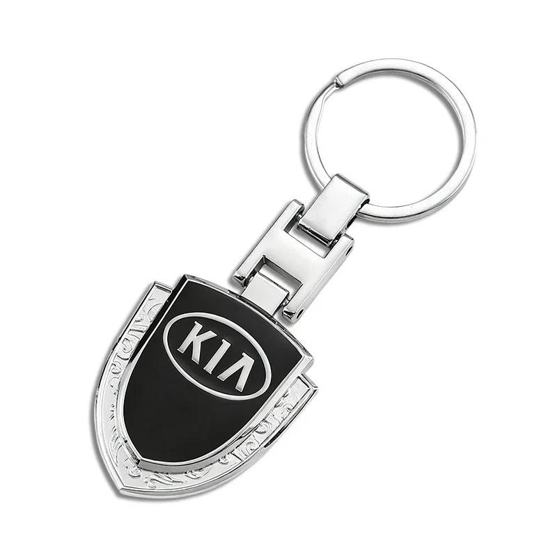 Брелок для ключей автомобиля KIA Значок Автомобиля Металлический Брелок Для Kia Sportage Carnival Seltos Sorento Rio Borrego Ceed Forte K3 K4 K5 K7 K9 EV3 EV6 gbnkr30