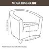 Чехол на стул для клуба из эластичной ткани Spandex Barrel Chair Covers Printed Bath Living Chair Covers Furniture Protector Sofa Cover