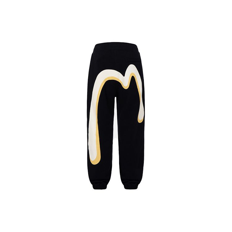 Evisu FW22 3D Большой принт M Повседневные брюки Мужские низ Черный 2EAHTM2SP326STCT
