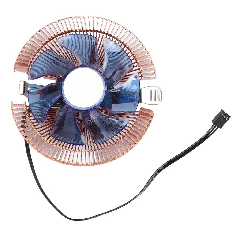 Вентилятор радиатора ЦП, алюминиевый кулер ЦП с динамической подсветкой для Intel LGA 775 1155 1156 1200 DC12V