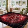 Manchester United Design Crystal Velvet Rug Soft Decorative Mat for Bedroom Entrance