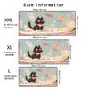 Kawaii Cats Theme Mouse Pad Large Computer Office Game Table Mat XXL Rubber Anti-slip Stitched Edge Keyboard Mats Long Desk Pads