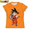 Детская футболка Dragon Ball Супер Сайян Мужская Футболка для Мальчиков Подростковая Одежда Goku Kakarot Vegeta Уличная Рубашка