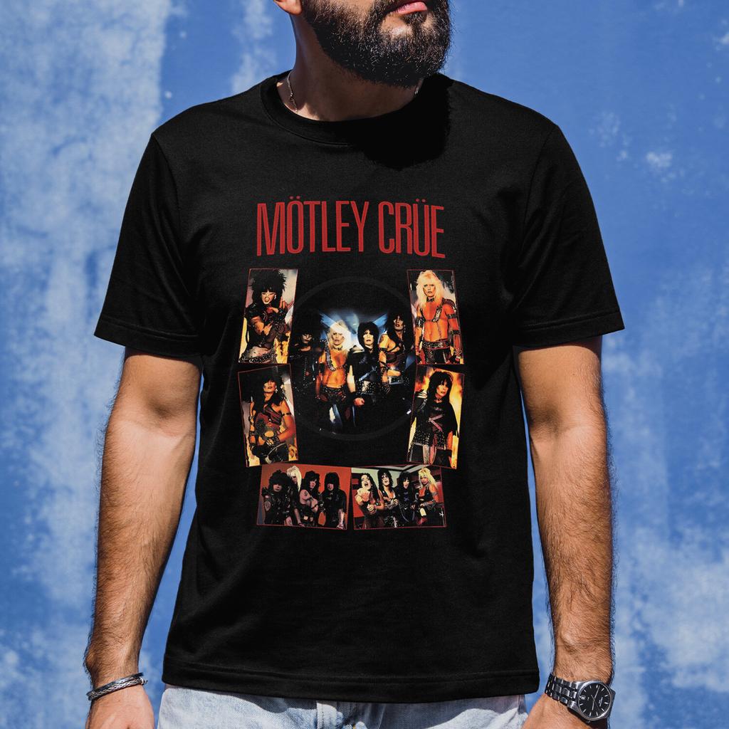 Mötley Crüe Band Collage Graphic T-Shirt - Men's & Women's Tee