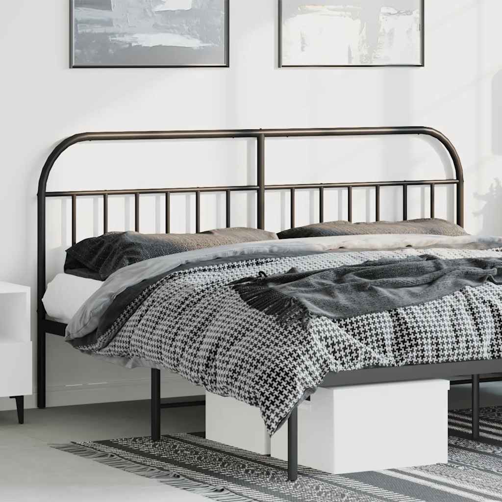 Replacement Headboard Metal Black 180 cm