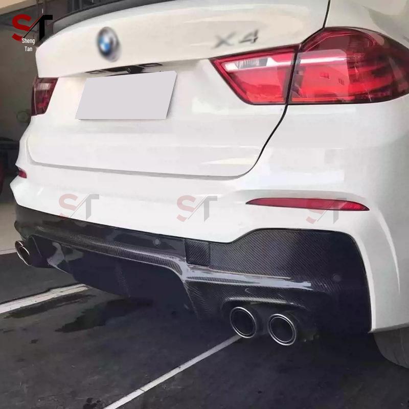 BMW X4 F26 Карбоновый 3D Задний Бампер-Диффузор Накладка Аксессуар для Обвеса Кузова