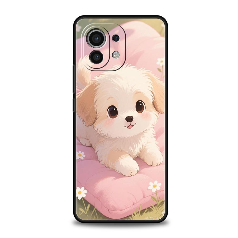 Cute Little Dog Phone Case Cover for Xiaomi Mi 17 15 14 13 12 11 Ultra 15T 14T 13T 12T 11T Pro Lite 5G Soft TPU Shell Fundas Bag