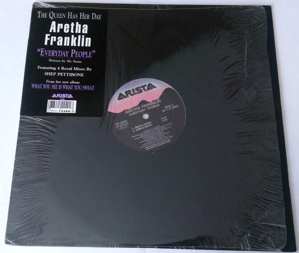 12-дюймовая пластинка ARETHA FRANKLIN - Everyday People AD2240 ARISTA 1991 США Танцевальная и электронная музыка Б/у