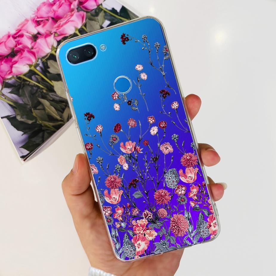 Чехол для Xiaomi Mi 8 Lite Милый Расписной Чехол Прозрачный Силиконовый Чехол для Телефона Для Xiaomi Mi 8 Lite 8Lite Задняя Крышка 6.26'' Fundas Coque
