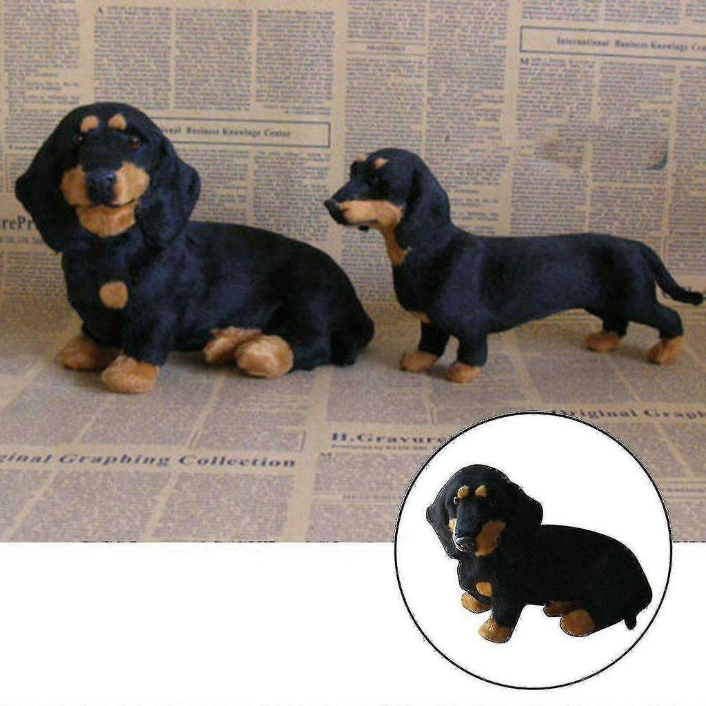 Realistic Dog Shape Toy Dachshund Stuffed Animal Plush Doll Gift For-hao