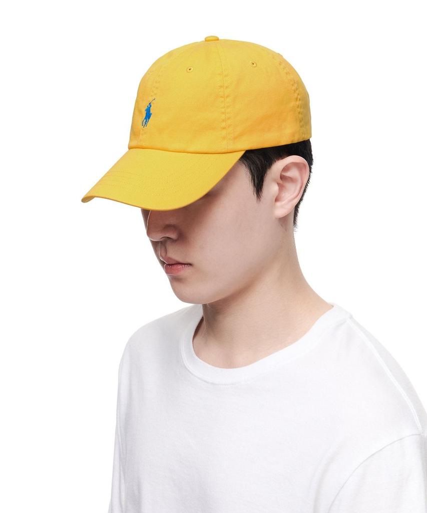 Кепка-бейсболка POLO RALPH LAUREN из хлопка чинос - Желтая